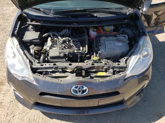 JTDKDTB34C1009224 - 2012 TOYOTA PRIUS C GRAY photo 11