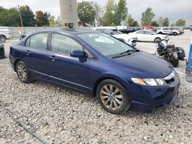 19XFA16849E032836 - 2009 HONDA CIVIC EX BLUE photo 4