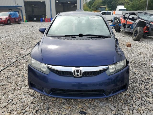 19XFA16849E032836 - 2009 HONDA CIVIC EX BLUE photo 5