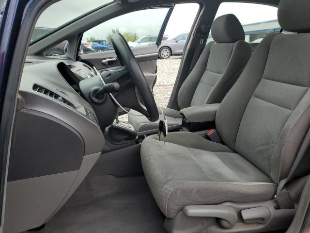 19XFA16849E032836 - 2009 HONDA CIVIC EX BLUE photo 7