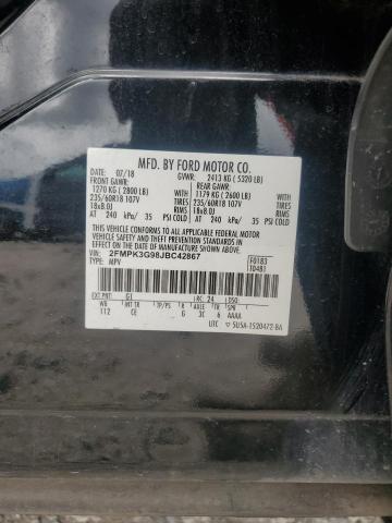 2FMPK3G98JBC42867 - 2018 FORD EDGE SE შავი ფოტო 13