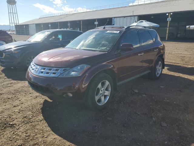 JN8AZ08T65W325253 - 2005 NISSAN MURANO SL MAROON photo 1