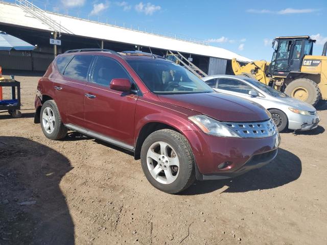 JN8AZ08T65W325253 - 2005 NISSAN MURANO SL MAROON photo 4