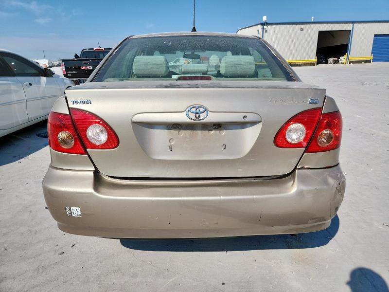 2T1BR32E17C828549 - 2007 TOYOTA COROLLA CE BEIGE photo 6