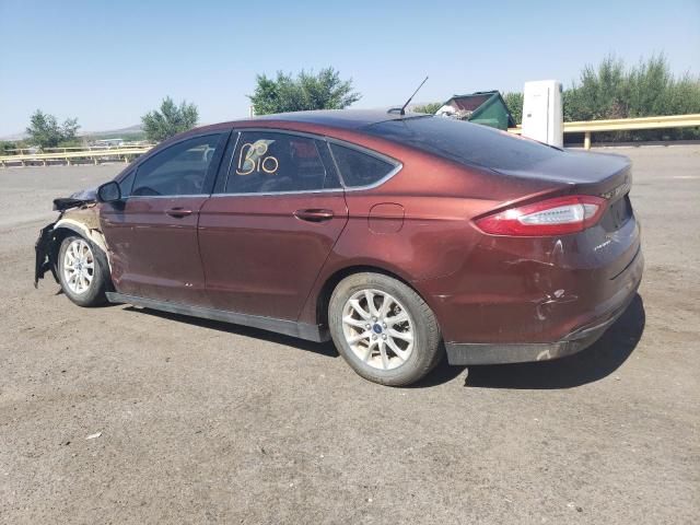 3FA6P0G77FR144099 - 2015 FORD FUSION S BURGUNDY photo 2