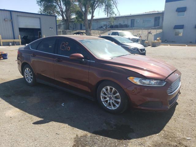 3FA6P0G77FR144099 - 2015 FORD FUSION S BURGUNDY photo 4