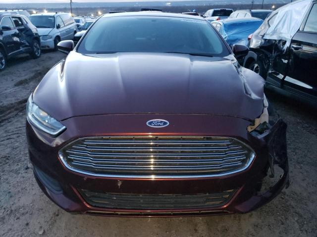 3FA6P0G77FR144099 - 2015 FORD FUSION S BURGUNDY photo 5