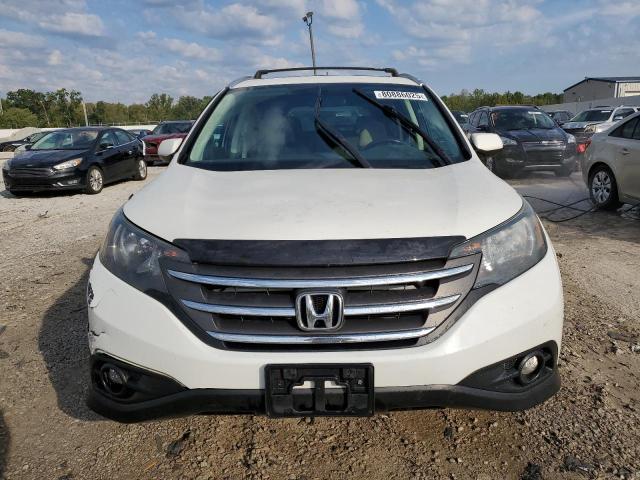 5J6RM4H74CL002755 - 2012 HONDA CR-V EXL WHITE photo 5