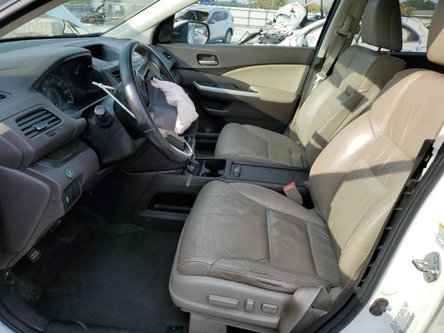 5J6RM4H74CL002755 - 2012 HONDA CR-V EXL WHITE photo 7