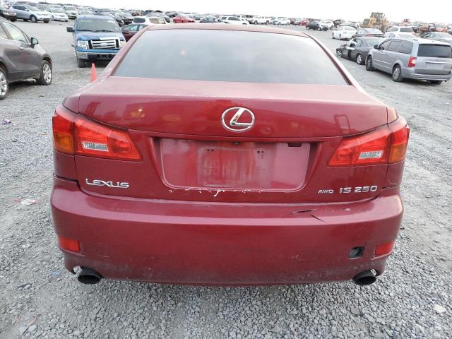 JTHCK262962005799 - 2006 LEXUS IS 250 BURGUNDY photo 6