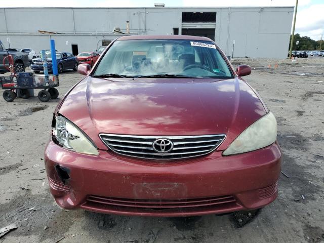 4T1BE32K15U434157 - 2005 TOYOTA CAMRY LE RED photo 5