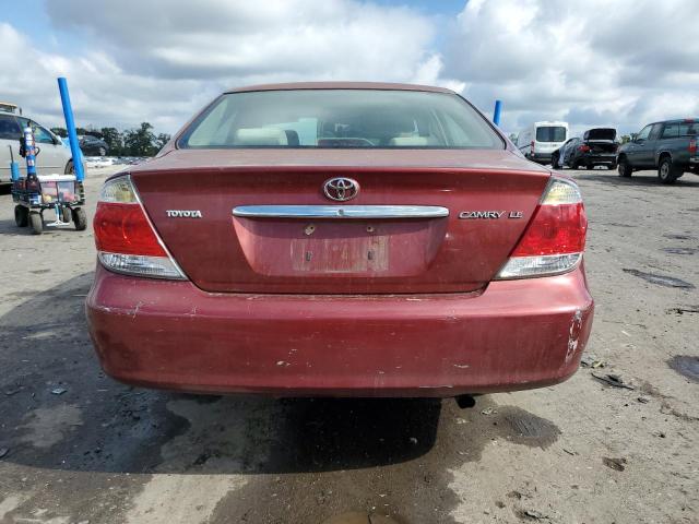 4T1BE32K15U434157 - 2005 TOYOTA CAMRY LE RED photo 6