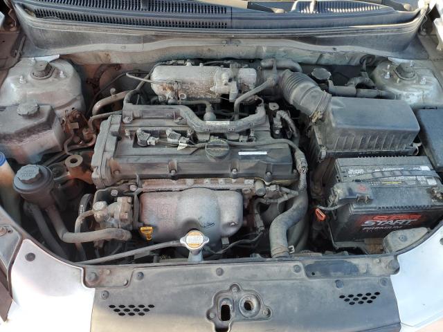 KNADE123686401705 - 2008 KIA RIO BASE SILVER photo 11