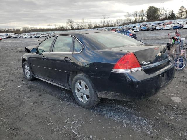 2G1WB5EK2A1241861 - 2010 CHEVROLET IMPALA LT BLACK photo 2