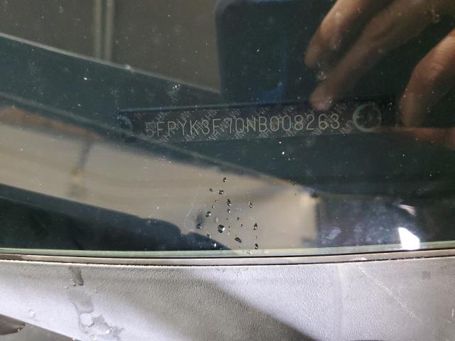 5FPYK3F70NB008263 - 2022 HONDA RIDGELINE RTL SILVER photo 13