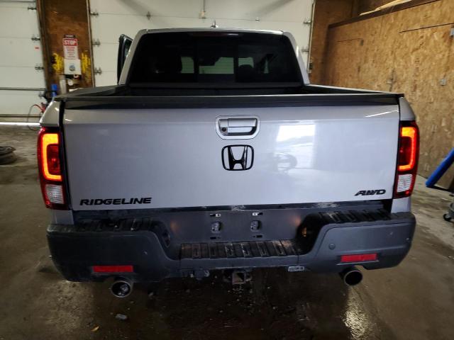 5FPYK3F70NB008263 - 2022 HONDA RIDGELINE RTL SILVER photo 6
