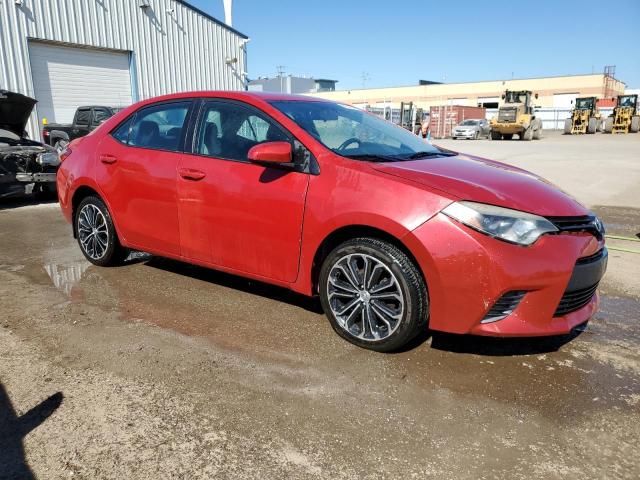 2T1BURHE2FC236097 - 2015 TOYOTA COROLLA L RED photo 4