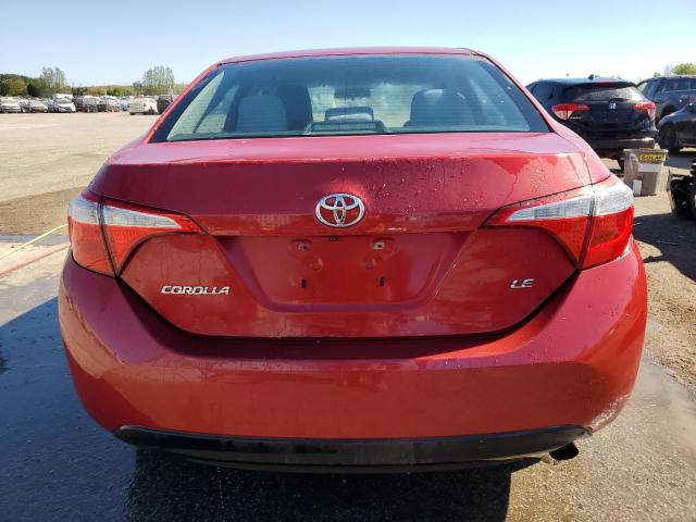2T1BURHE2FC236097 - 2015 TOYOTA COROLLA L RED photo 6