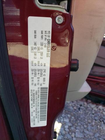 2A8HR54P28R656420 - 2008 CHRYSLER TOWN & COU TOURING 勃艮第红 照片 12