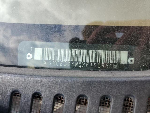 1GCEC14W8XE153966 - 1999 CHEVROLET SILVERADO C1500 WHITE photo 12