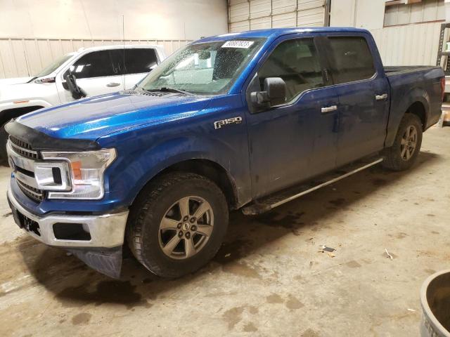 1FTEW1CP5JKD04496 - 2018 FORD F150 SUPERCREW BLUE photo 1