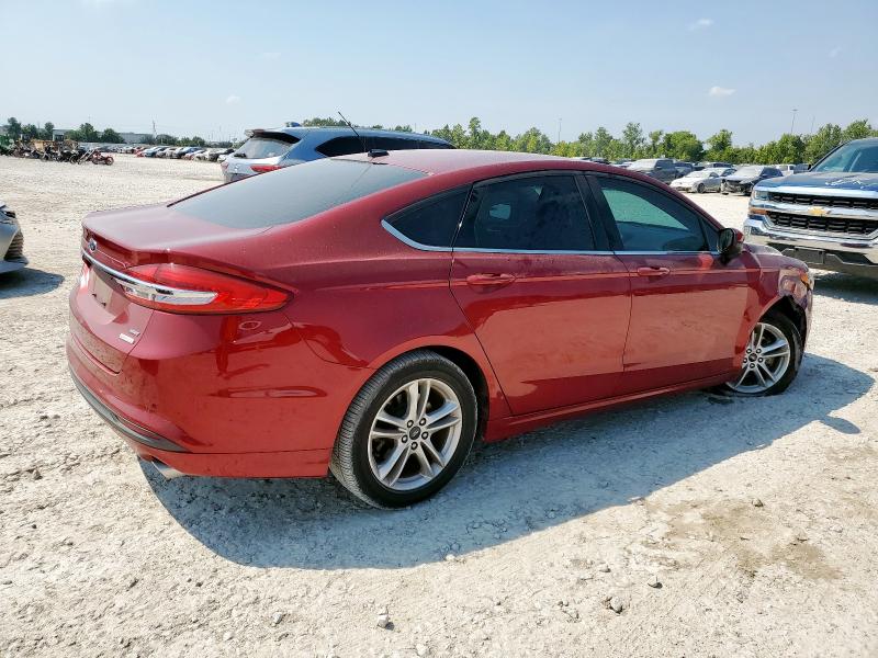 3FA6P0HD6JR260049 - 2018 FORD FUSION SE RED photo 3