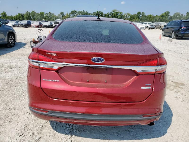 3FA6P0HD6JR260049 - 2018 FORD FUSION SE RED photo 6
