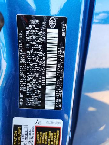 4T1BF1FK2HU663835 - 2017 TOYOTA CAMRY LE BLUE photo 12