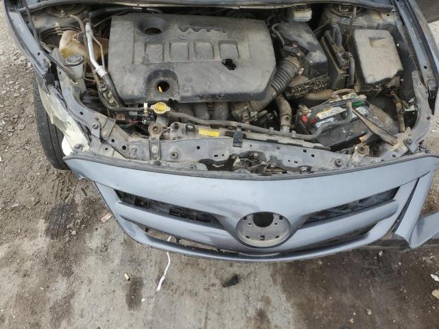 2T1BU4EEXBC689000 - 2011 TOYOTA COROLLA BASE GRAY photo 11