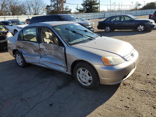 1HGES16592L076117 - 2002 HONDA CIVIC LX TAN photo 4