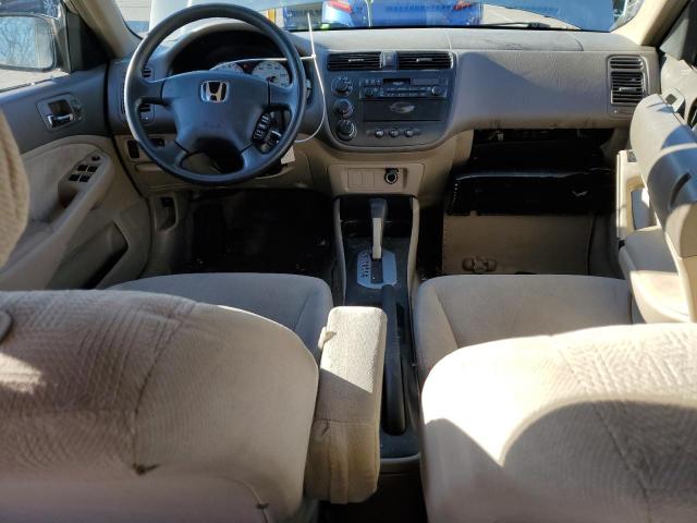 1HGES16592L076117 - 2002 HONDA CIVIC LX TAN photo 8