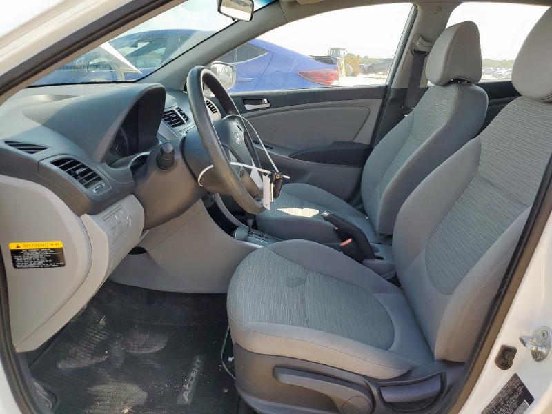 KMHCT5AE9FU199400 - 2015 HYUNDAI ACCENT GS WHITE photo 7