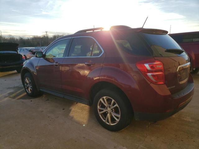 2GNALCEKXH1601351 - 2017 CHEVROLET EQUINOX LT BURGUNDY photo 2