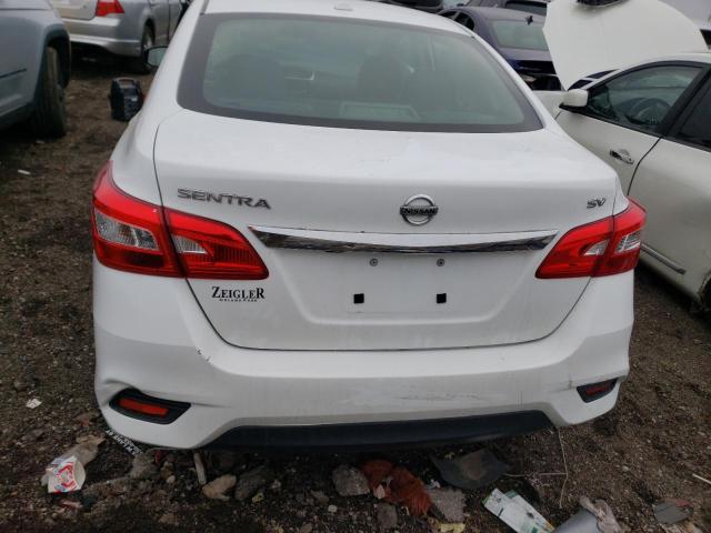 3N1AB7AP6JL645083 - 2018 NISSAN SENTRA S WHITE photo 6