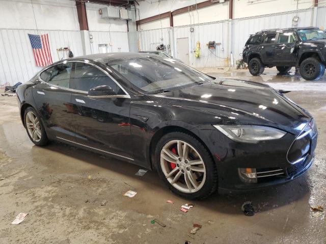 5YJSA1H27EFP63112 - 2014 TESLA MODEL S BLACK photo 4