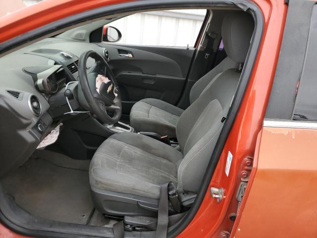 1G1JC6SHXC4103952 - 2012 CHEVROLET SONIC LT ORANGE photo 7