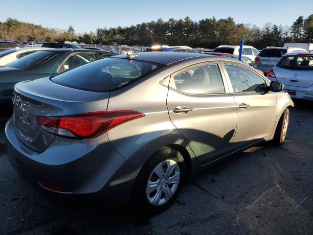 KMHDH4AE0GU584202 - 2016 HYUNDAI ELANTRA SE GRAY photo 3