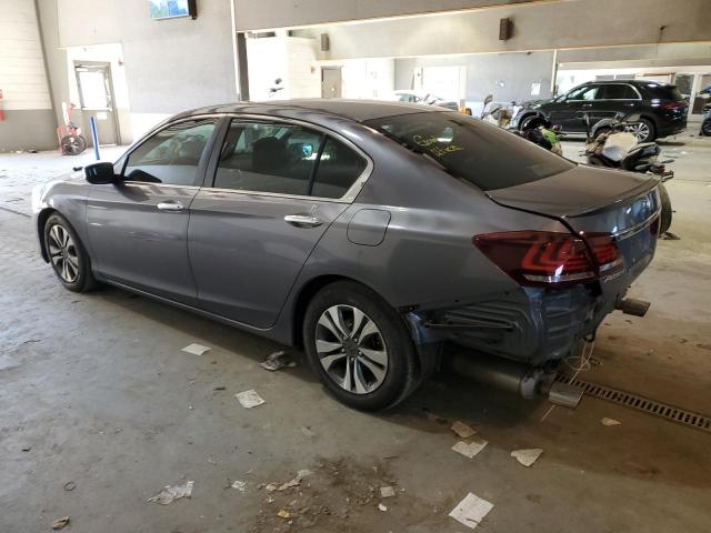 1HGCR2F36DA090840 - 2013 HONDA ACCORD LX GRAY photo 2