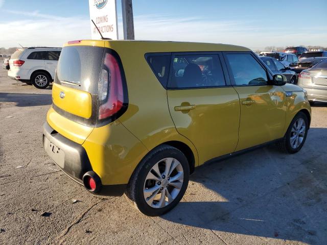 KNDJP3A5XF7207572 - 2015 KIA SOUL + YELLOW photo 3