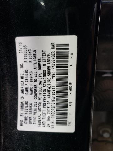 1HGCR2F81FA102911 - 2015 HONDA ACCORD EXL BLACK photo 13