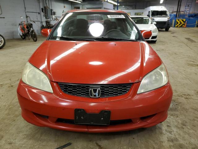 1HGEM22944L019092 - 2004 HONDA CIVIC EX RED photo 5