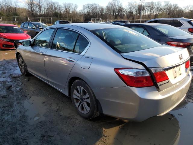 1HGCR2F30EA041828 - 2014 HONDA ACCORD LX SILVER photo 2