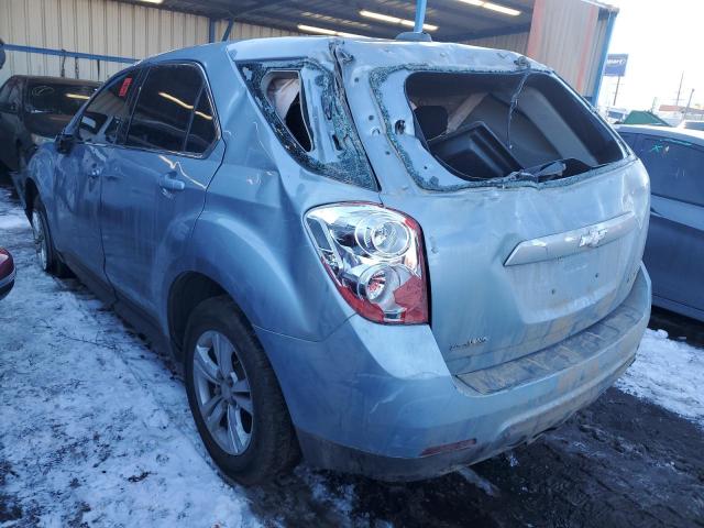 2GNALAEK6F6106889 - 2015 CHEVROLET EQUINOX LS BLUE photo 2