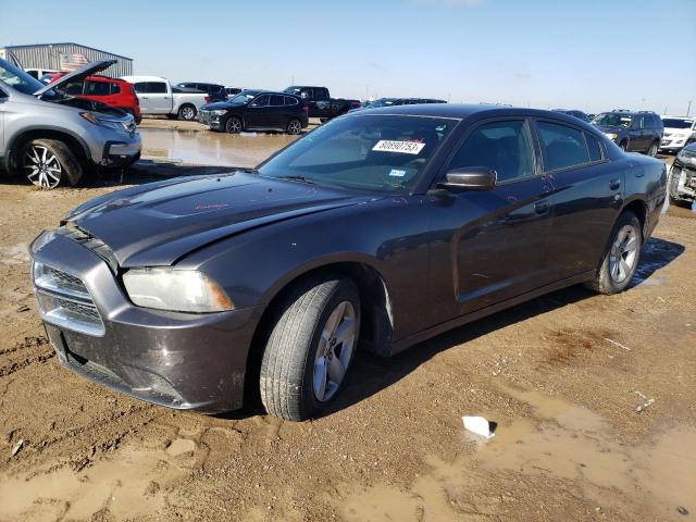 2C3CDXBG4DH678602 - 2013 DODGE CHARGER SE GRAY photo 1