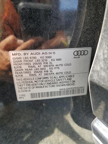 WA1LGAFE2FD024541 - 2015 AUDI Q7 PREMIUM PLUS Siyah fotoğraf 13