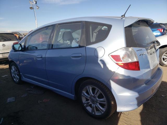 JHMGE8H42AC018214 - 2010 HONDA FIT SPORT BLUE photo 2