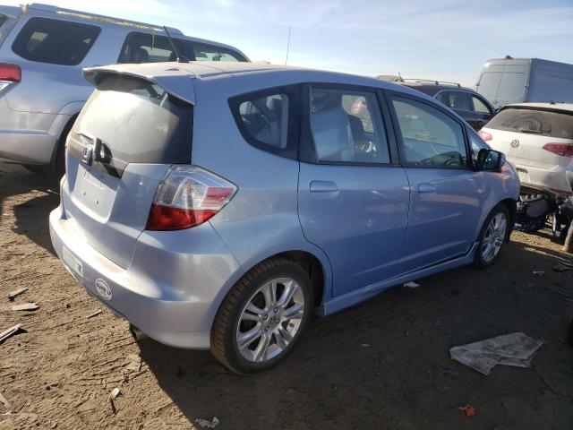 JHMGE8H42AC018214 - 2010 HONDA FIT SPORT BLUE photo 3