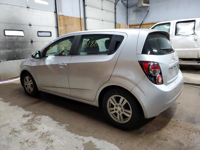 1G1JC6SH2C4222160 - 2012 CHEVROLET SONIC LT SILVER photo 2