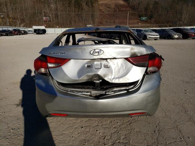 5NPDH4AEXBH034996 - 2011 HYUNDAI ELANTRA GLS SILVER photo 6