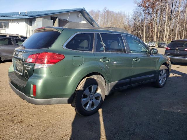 4S4BRBCC2B3314083 - 2011 SUBARU OUTBACK 2.5I PREMIUM GREEN photo 3